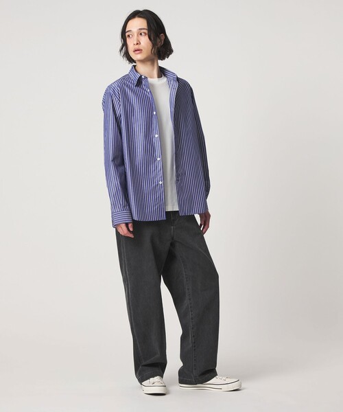 A DAY IN THE LIFE UNITED ARROWS(アデイインザライフユナイテッドアローズ)の「ブルーパターン ドレープ リラックスシャツ<A DAY IN THE LIFE>(シャツ/ブラウス・メンズ・その他1/その他2/コバルトブルー・M/L)」の13枚目の写真