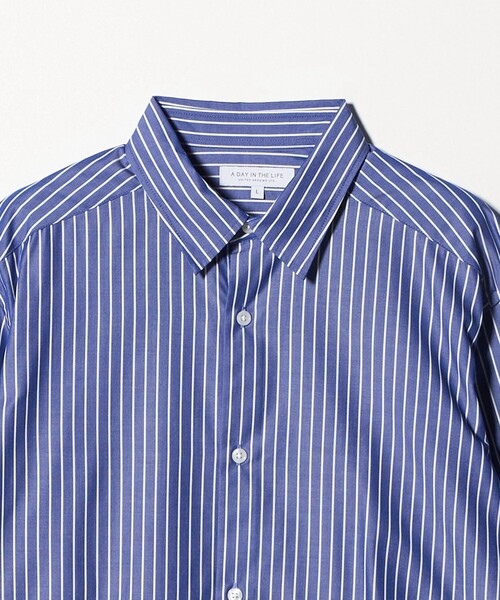A DAY IN THE LIFE UNITED ARROWS(アデイインザライフユナイテッドアローズ)の「ブルーパターン ドレープ リラックスシャツ<A DAY IN THE LIFE>(シャツ/ブラウス・メンズ・その他1/その他2/コバルトブルー・M/L)」の5枚目の写真
