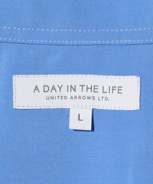 A DAY IN THE LIFE UNITED ARROWS(アデイインザライフユナイテッドアローズ)の「ブルーパターン ドレープ リラックスシャツ<A DAY IN THE LIFE>(シャツ/ブラウス・メンズ・その他1/その他2/コバルトブルー・M/L)」の7枚目の写真