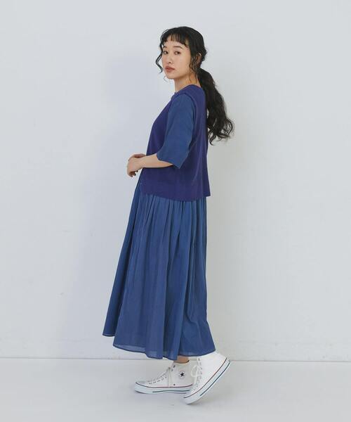 conges payes ADIEU TRISTESSE（コンジェ ペイエ アデュートリステス）の「14G麻綿ワッフル編み2WAYベスト（ベスト・レディース・ブラック/ブルー/レッド・FREE）」の18枚目の写真