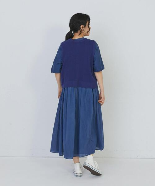 conges payes ADIEU TRISTESSE（コンジェ ペイエ アデュートリステス）の「14G麻綿ワッフル編み2WAYベスト（ベスト・レディース・ブラック/ブルー/レッド・FREE）」の19枚目の写真