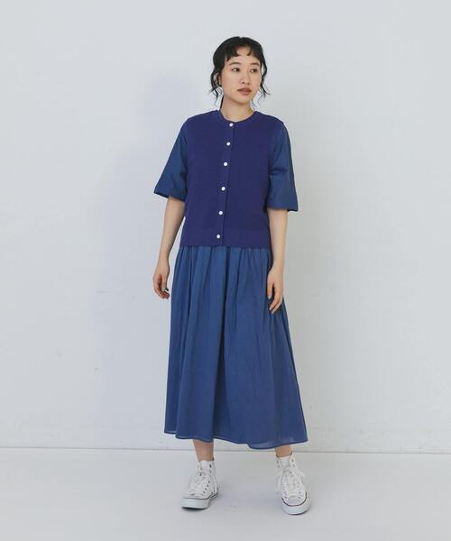 conges payes ADIEU TRISTESSE（コンジェ ペイエ アデュートリステス）の「14G麻綿ワッフル編み2WAYベスト（ベスト・レディース・ブラック/ブルー/レッド・FREE）」の20枚目の写真