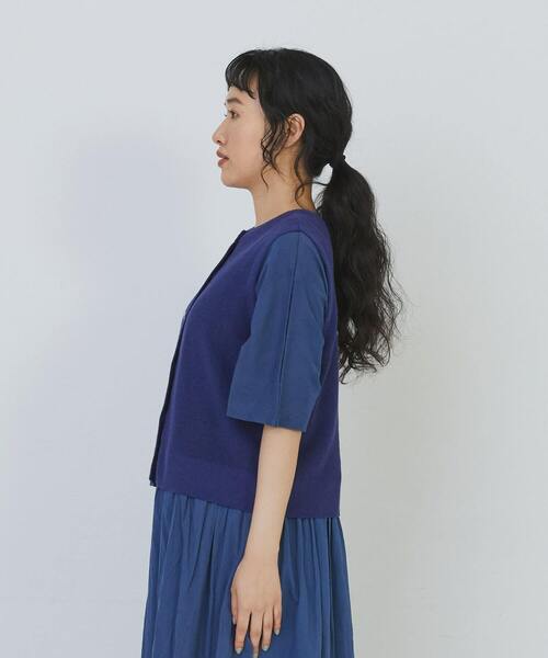 conges payes ADIEU TRISTESSE(コンジェ ペイエ アデュートリステス)の「14G麻綿ワッフル編み2WAYベスト(ベスト・レディース・ブラック/ブルー/レッド・FREE)」の15枚目の写真