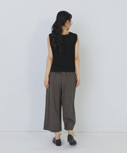 conges payes ADIEU TRISTESSE(コンジェ ペイエ アデュートリステス)の「14G麻綿ワッフル編み2WAYベスト(ベスト・レディース・ブラック/ブルー/レッド・FREE)」の21枚目の写真