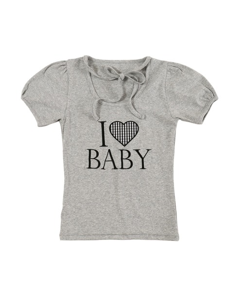 PHILLY(フィリー)の「アイラブbabyチョーカーT(Tシャツ/カットソー・レディース・グレー/ホワイト・FREE)」の20枚目の写真