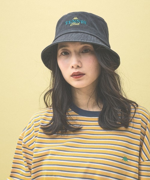 Kappa（カッパ）の「≪Kappa×and ST ウェルネスクラブ≫バケットハット（ハット・レディース・ベージュ/ブラック/ブルー/オフホワイト・FREE）」の3枚目の写真