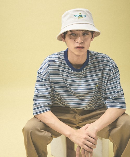 Kappa(カッパ)の「≪Kappa×and ST ウェルネスクラブ≫バケットハット(ハット・レディース・ベージュ/ブラック/ブルー/オフホワイト・FREE)」の8枚目の写真