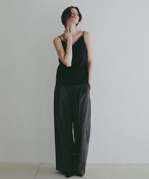 ETRE TOKYO（エトレトウキョウ）の「【先行予約限定 10%OFF】キュプラジャージキャミソール（キャミソール・レディース・ブラック/ホワイト/ブラウン・FREE）」の13枚目の写真