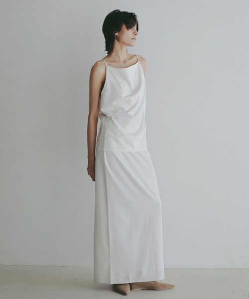 ETRE TOKYO（エトレトウキョウ）の「【先行予約限定 10%OFF】キュプラジャージキャミソール（キャミソール・レディース・ブラック/ホワイト/ブラウン・FREE）」の9枚目の写真