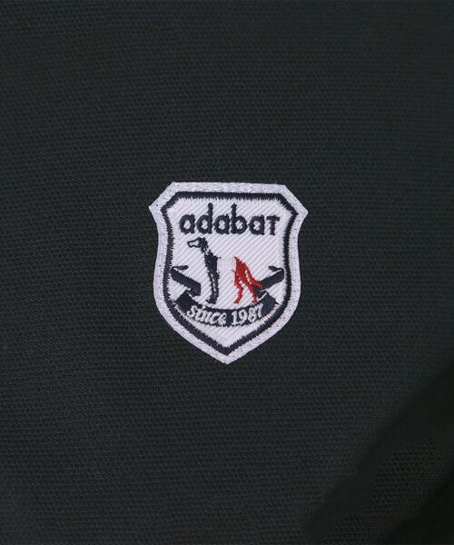 adabat(アダバット)の「【ADABAT NAVY】吸水速乾/UVカット カノコクレリック半袖ポロシャツ(ポロシャツ・レディース・ブラック/ホワイト・38/40/42)」の14枚目の写真