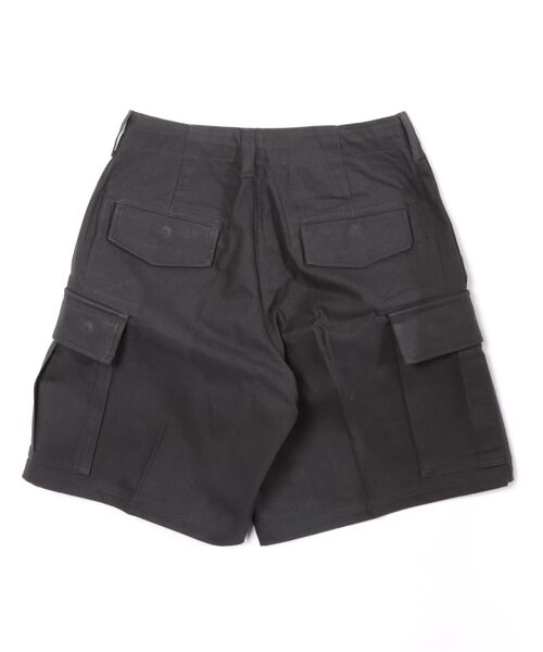 HOUSTON（ヒューストン）の「【HOUSTON / ヒューストン】BIG CARGO SHORTS / ビッグカーゴショーツ（カーゴパンツ・メンズ・ブラック・LARGE/SMALL）」の5枚目の写真