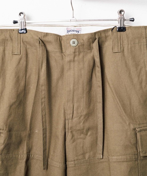 HOUSTON（ヒューストン）の「【HOUSTON / ヒューストン】BIG CARGO SHORTS / ビッグカーゴショーツ（カーゴパンツ・メンズ・ブラック・LARGE/SMALL）」の3枚目の写真