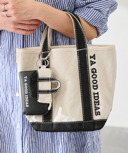 FRAMeWORK(フレームワーク)の「YA GOOD IDEAS YA BIG&MINI トート S(キャンバス)(トートバッグ・レディース・ブラック/ブラウン・FREE)」の4枚目の写真