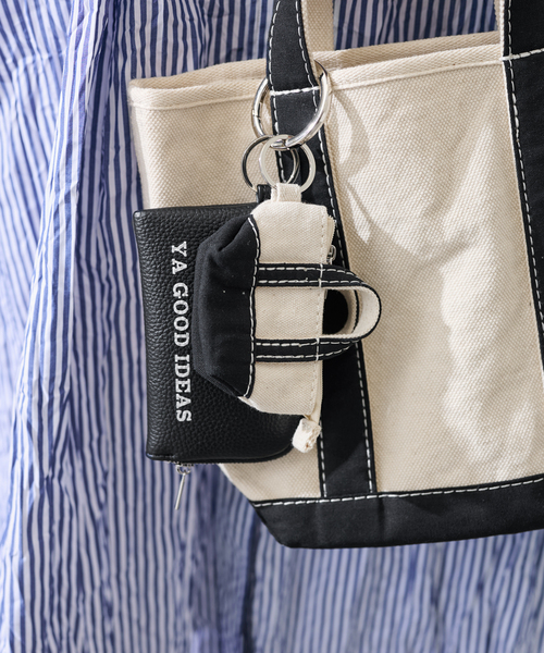 FRAMeWORK(フレームワーク)の「YA GOOD IDEAS YA BIG&MINI トート S(キャンバス)(トートバッグ・レディース・ブラック/ブラウン・FREE)」の6枚目の写真