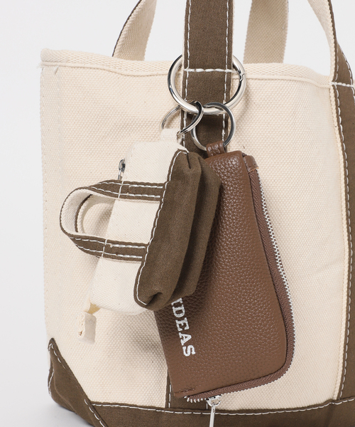 FRAMeWORK(フレームワーク)の「YA GOOD IDEAS YA BIG&MINI トート S(キャンバス)(トートバッグ・レディース・ブラック/ブラウン・FREE)」の17枚目の写真