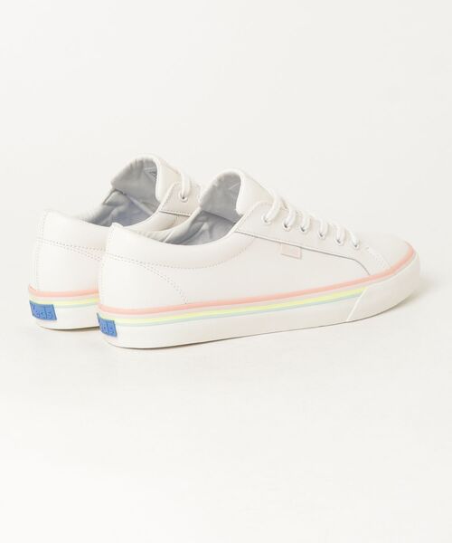 Keds（ケッズ）の「Keds ケッズ ジャンプ キック レザー フォクシング ストライプ オフホワイト（スニーカー・レディース・オフホワイト・24.0cm/25.0cm/22.5cm/23.0cm/23.5cm/24.5cm）」の8枚目の写真