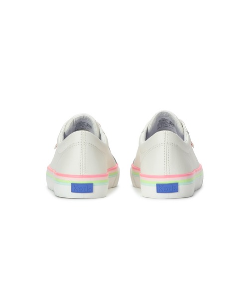 Keds（ケッズ）の「Keds ケッズ ジャンプ キック レザー フォクシング ストライプ オフホワイト（スニーカー・レディース・オフホワイト・24.0cm/25.0cm/22.5cm/23.0cm/23.5cm/24.5cm）」の4枚目の写真