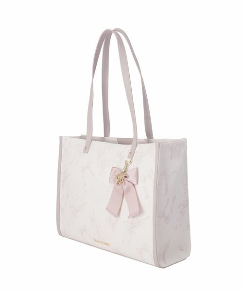 Maison de FLEUR(メゾンドフルール)の「すずらんプリントスクエアトートバッグ(トートバッグ・レディース・ブラック/ピンク系その他3/ブルー系その他7・FREE)」の10枚目の写真