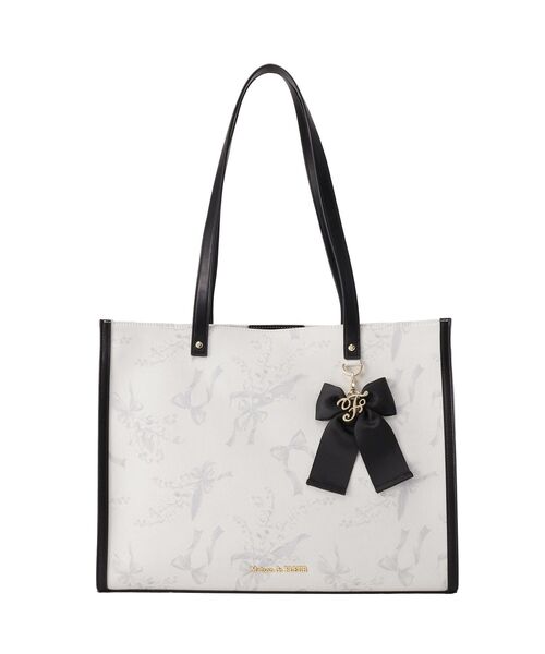 Maison de FLEUR(メゾンドフルール)の「すずらんプリントスクエアトートバッグ(トートバッグ・レディース・ブラック/ピンク系その他3/ブルー系その他7・FREE)」の19枚目の写真