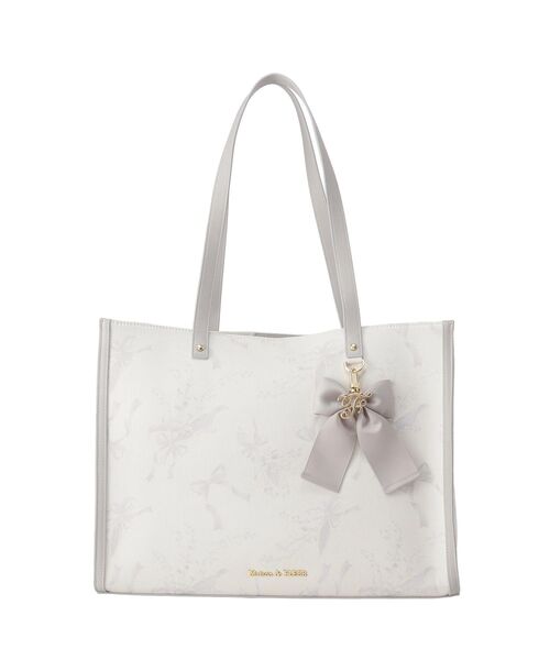 Maison de FLEUR(メゾンドフルール)の「すずらんプリントスクエアトートバッグ(トートバッグ・レディース・ブラック/ピンク系その他3/ブルー系その他7・FREE)」の20枚目の写真