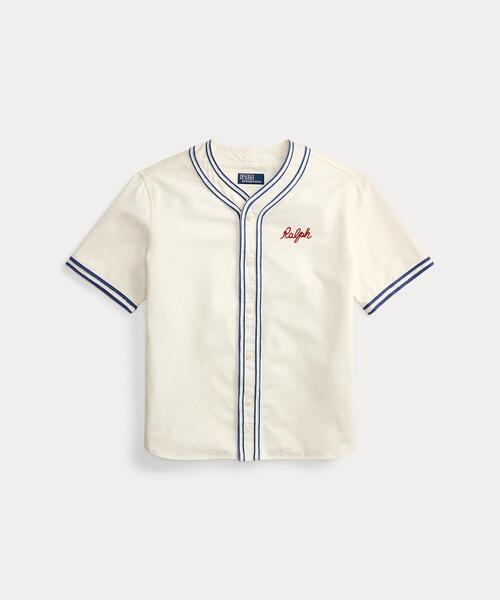 30s-40s wool ベイスボールポロ クラシック フィット ベースボール シャツ（その他トップス）｜POLO