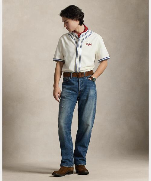 30s-40s wool ベイスボールポロ クラシック フィット ベースボール シャツ（その他トップス）｜POLO