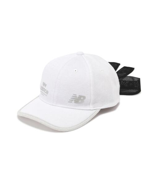 New Balance Golf（ニューバランスゴルフ）の「【new balance golf】りぼん 6パネルキャップ (WOMENS)（キャップ・レディース・ブラック/ホワイト/グレー・FREE）」の2枚目の写真