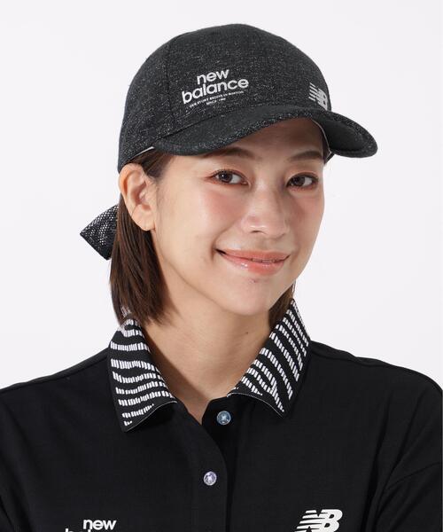 New Balance Golf（ニューバランスゴルフ）の「【new balance golf】りぼん 6パネルキャップ (WOMENS)（キャップ・レディース・ブラック/ホワイト/グレー・FREE）」の3枚目の写真