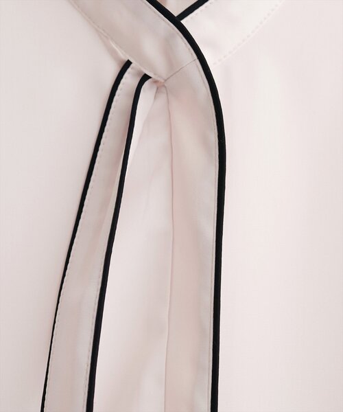 natural couture（ナチュラルクチュール）の「ねじり配色ボウタイブラウス（シャツ/ブラウス・レディース・その他2/その他1/ベージュ/サックスブルー/ピンクベージュ/アイボリー・FREE）」の8枚目の写真