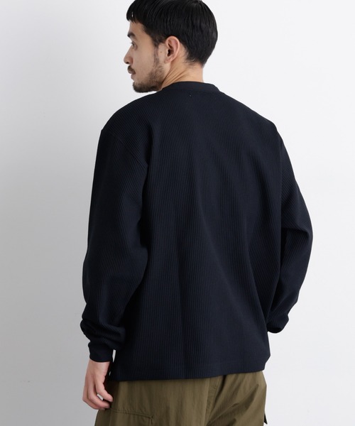セール】ワッフルプルオーバーTシャツ 長袖（Tシャツ/カットソー