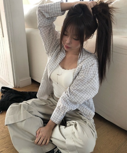 anyonemore(エニワンモア)の「ビッグカーゴポケットバルーンワイドパンツ(その他パンツ・レディース・ブラック/クリーム・LARGE/MEDIUM/SMALL)」の13枚目の写真