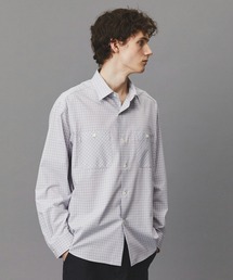 PUBLIC TOKYO | オンブレチェックレーヨンシャツ /春服/レイヤード/オフィスカジュアル/通勤(シャツ/ブラウス)