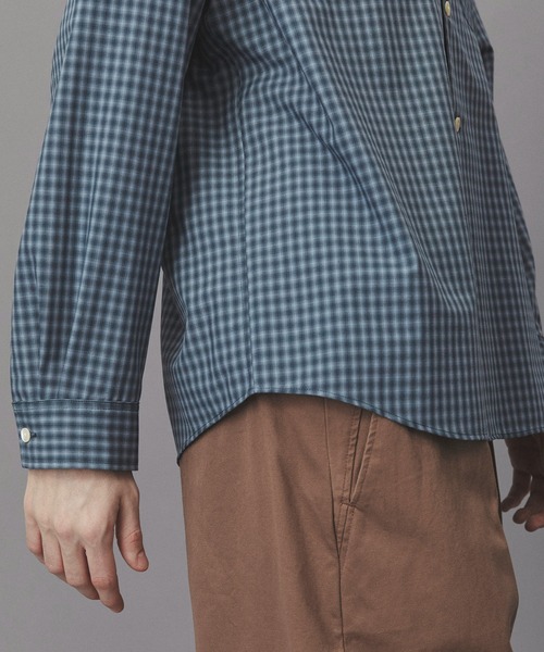 PUBLIC TOKYO（パブリックトウキョウ）の「オンブレチェックレーヨンシャツ /春服/レイヤード/オフィスカジュアル/通勤（シャツ/ブラウス・メンズ・ブルー/グレー・1/2）」の18枚目の写真