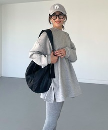 オーバーサイズデイリーハグロングtee