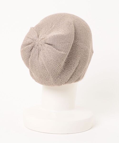 polcadot（ポルカドット）の「メッシュ サマービーニー / 軽量 シンプル ニット帽（ニットキャップ/ビーニー・レディース・グレー/ベージュ/ブラック・FREE）」の4枚目の写真