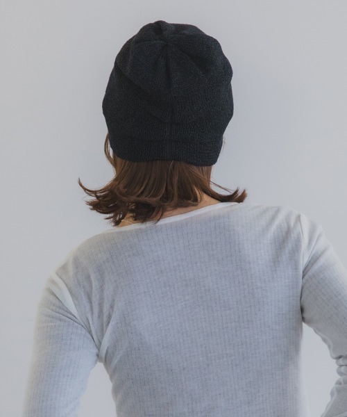 polcadot（ポルカドット）の「メッシュ サマービーニー / 軽量 シンプル ニット帽（ニットキャップ/ビーニー・レディース・グレー/ベージュ/ブラック・FREE）」の17枚目の写真