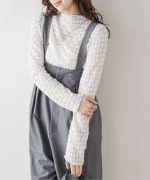 ストレッチレースカットソー