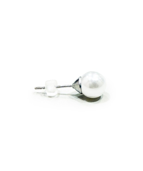 CARROLL(キャロル)の「CARROLL キャロル パールキャッチピアス "8mm"(ピアス(両耳用)・レディース・ホワイト・FREE)」の4枚目の写真