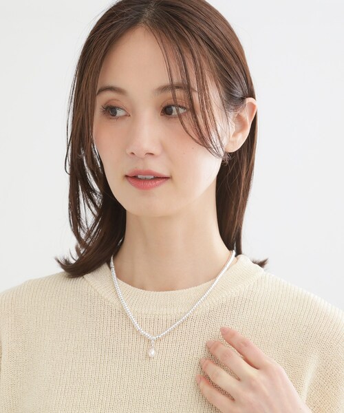 Reflect(リフレクト)の「シルバービーズショートネックレス(ネックレス・レディース・シルバー・00)」の2枚目の写真