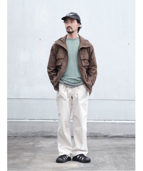 Snow Peak(スノーピーク)の「Snow Peak / U.L. Double Weave Mountain Parka ダブルウィーブマウンテンパーカー(マウンテンパーカー・メンズ・ブラック/ピンク/ブラウン・L/M)」の5枚目の写真