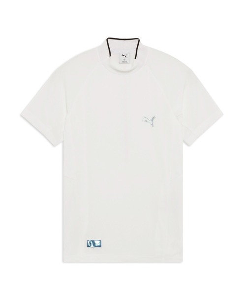 PUMA(プーマ)の「PUMA プーマ メンズ ゴルフシャドウキャット ジク モックネック 半袖 シャ(Tシャツ/カットソー・メンズ・ホワイト系その他/グリーン系その他2/ブルー系その他・MEDIUM/LARGE/X-LARGE/SMALL/XX-LARGE)」の2枚目の写真
