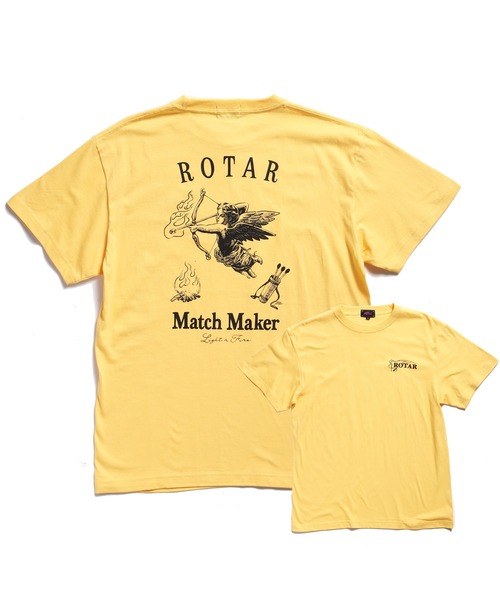 ROTAR(ローター)の「Match Maker Tee(Tシャツ/カットソー・メンズ・ホワイト/ブラック/イエロー系その他/ベビーピンク・SMALL/MEDIUM/LARGE/X-LARGE)」の3枚目の写真