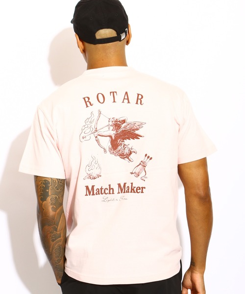 ROTAR(ローター)の「Match Maker Tee(Tシャツ/カットソー・メンズ・ホワイト/ブラック/イエロー系その他/ベビーピンク・SMALL/MEDIUM/LARGE/X-LARGE)」の4枚目の写真