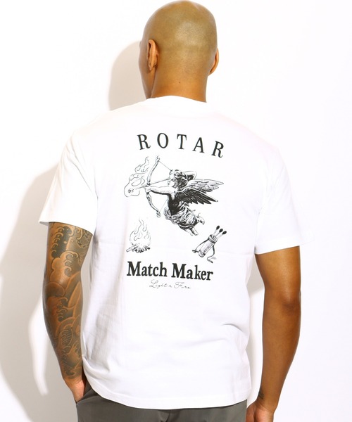 ROTAR(ローター)の「Match Maker Tee(Tシャツ/カットソー・メンズ・ホワイト/ブラック/イエロー系その他/ベビーピンク・SMALL/MEDIUM/LARGE/X-LARGE)」の1枚目の写真