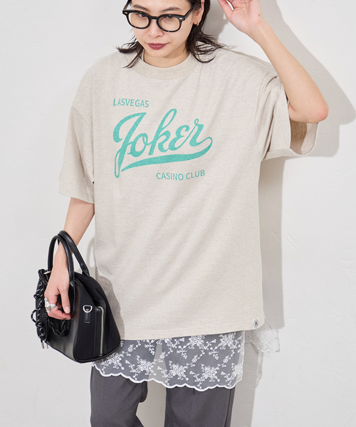 RIDING HIGH（ライディングハイ）の「別注【RIDING HIGH/ライディングハイ】マルドウラフィTEE（Tシャツ/カットソー・レディース・チャコールグレー/ホワイト/アイボリー・FREE）」の3枚目の写真