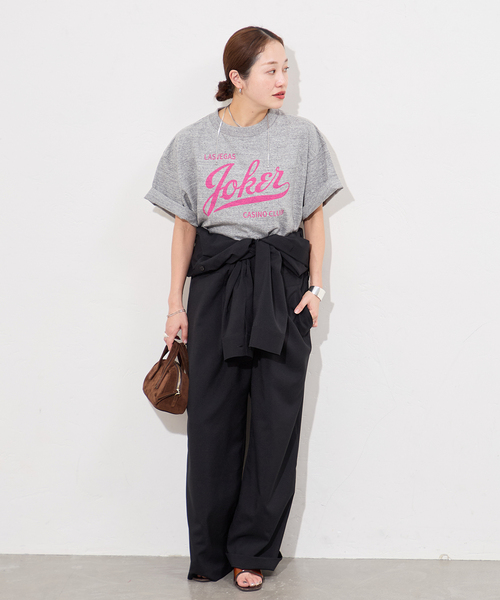 RIDING HIGH（ライディングハイ）の「別注【RIDING HIGH/ライディングハイ】マルドウラフィTEE（Tシャツ/カットソー・レディース・チャコールグレー/ホワイト/アイボリー・FREE）」の5枚目の写真