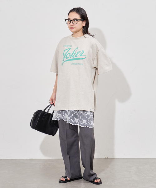 RIDING HIGH（ライディングハイ）の「別注【RIDING HIGH/ライディングハイ】マルドウラフィTEE（Tシャツ/カットソー・レディース・チャコールグレー/ホワイト/アイボリー・FREE）」の6枚目の写真