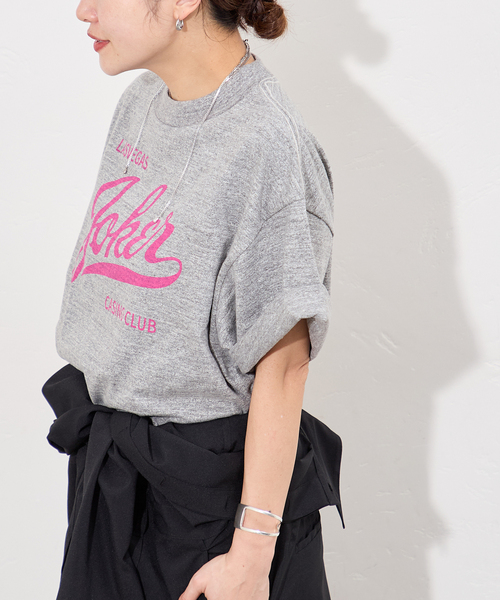 RIDING HIGH（ライディングハイ）の「別注【RIDING HIGH/ライディングハイ】マルドウラフィTEE（Tシャツ/カットソー・レディース・チャコールグレー/ホワイト/アイボリー・FREE）」の8枚目の写真