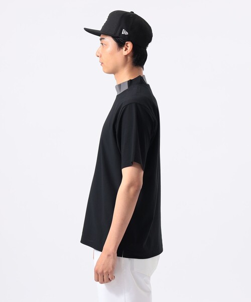 BEAMS GOLF(ビームスゴルフ)の「ORANGE LABEL / フレックスドライ 襟切り替え モックネックシャツ(スウェット・メンズ・ブラック/グレー/ネイビー・M/XL/S/L)」の19枚目の写真