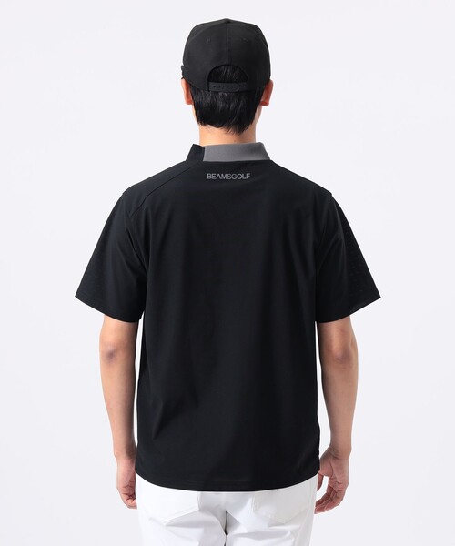 BEAMS GOLF(ビームスゴルフ)の「ORANGE LABEL / フレックスドライ 襟切り替え モックネックシャツ(スウェット・メンズ・ブラック/グレー/ネイビー・M/XL/S/L)」の18枚目の写真